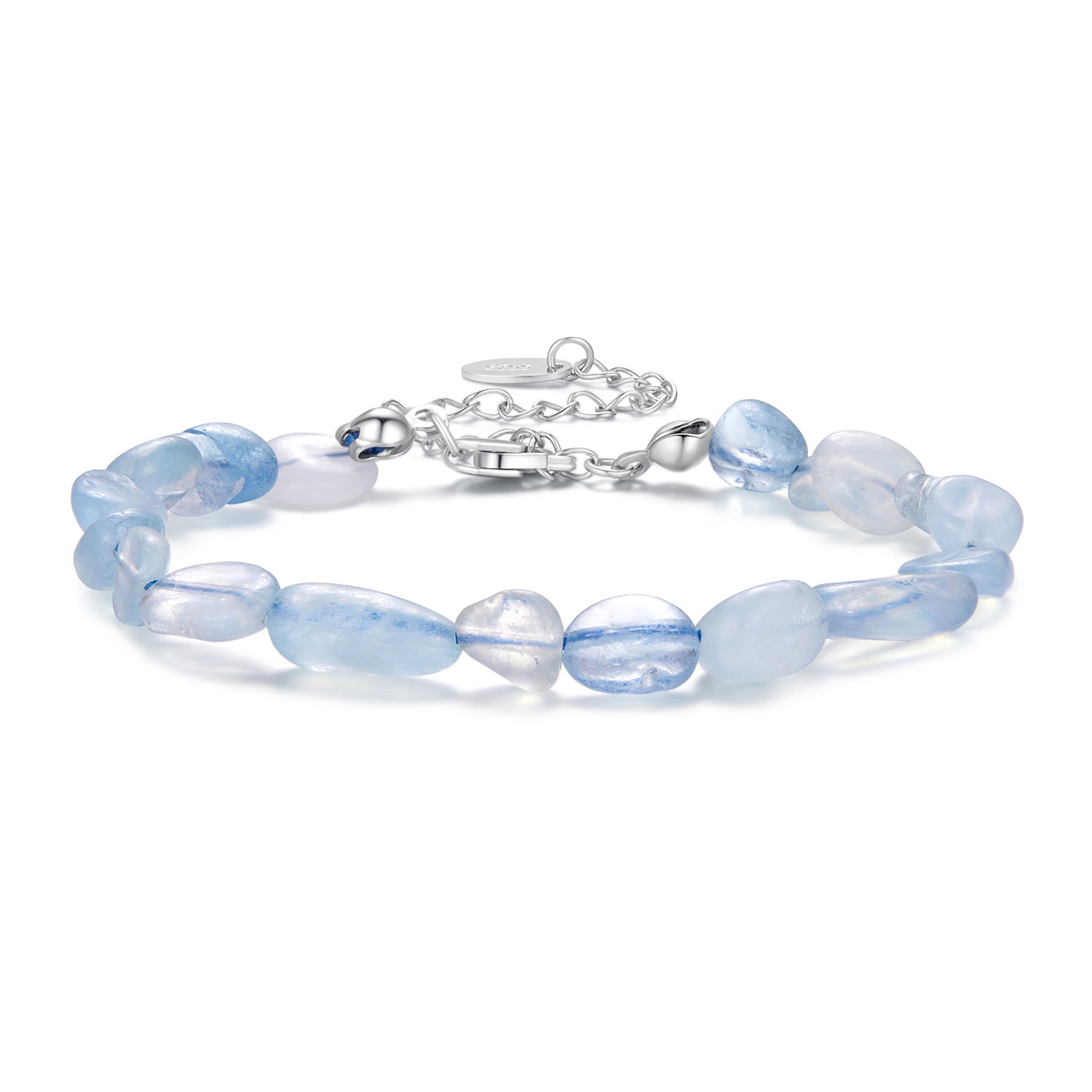 925 Sterling Silver Crystal Bracelet 15+6cm for Women DestGlow