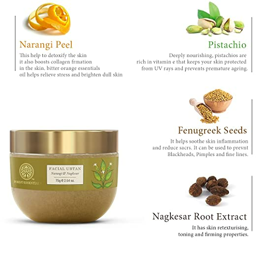 Forest Essentials Facial Ubtan Narangi & Nagkesar