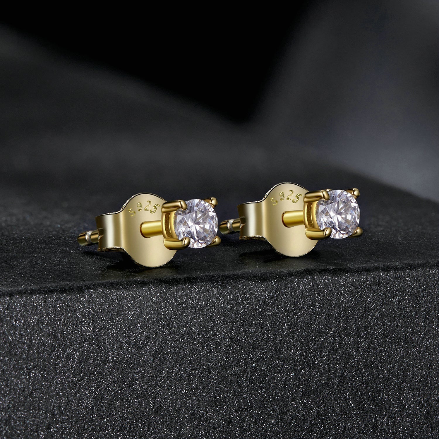 S925 Sterling Silver 3mm Moissanite Earrings for Women DestGlow