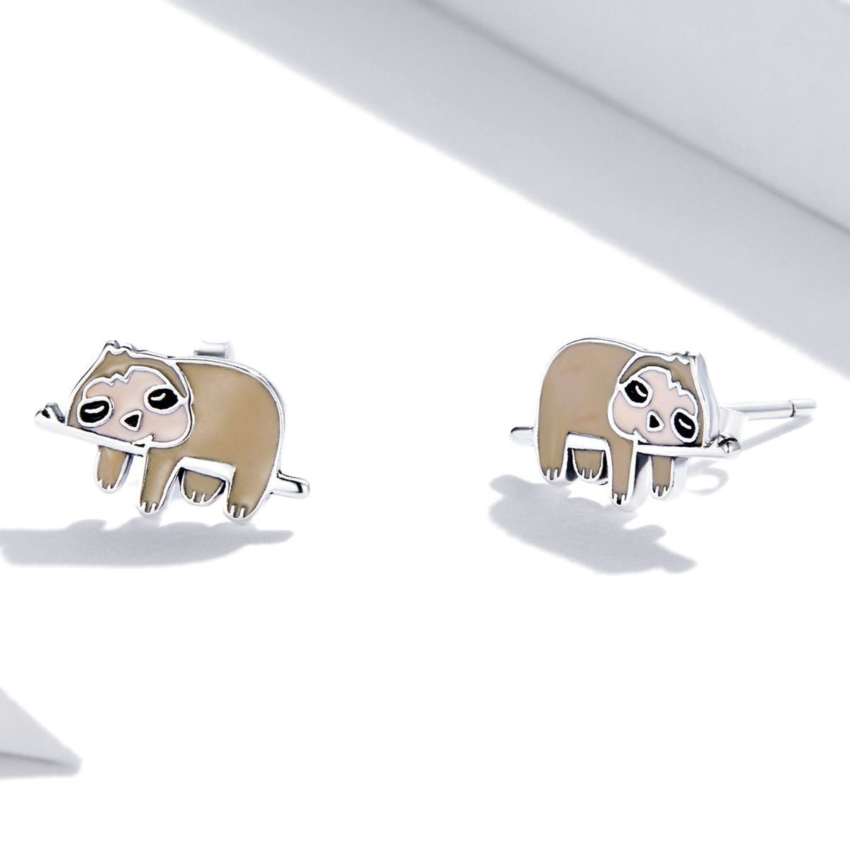 925 Sterling Silver Enamel Oxidized Earrings for Women, 0.7*1.2cm DestGlow