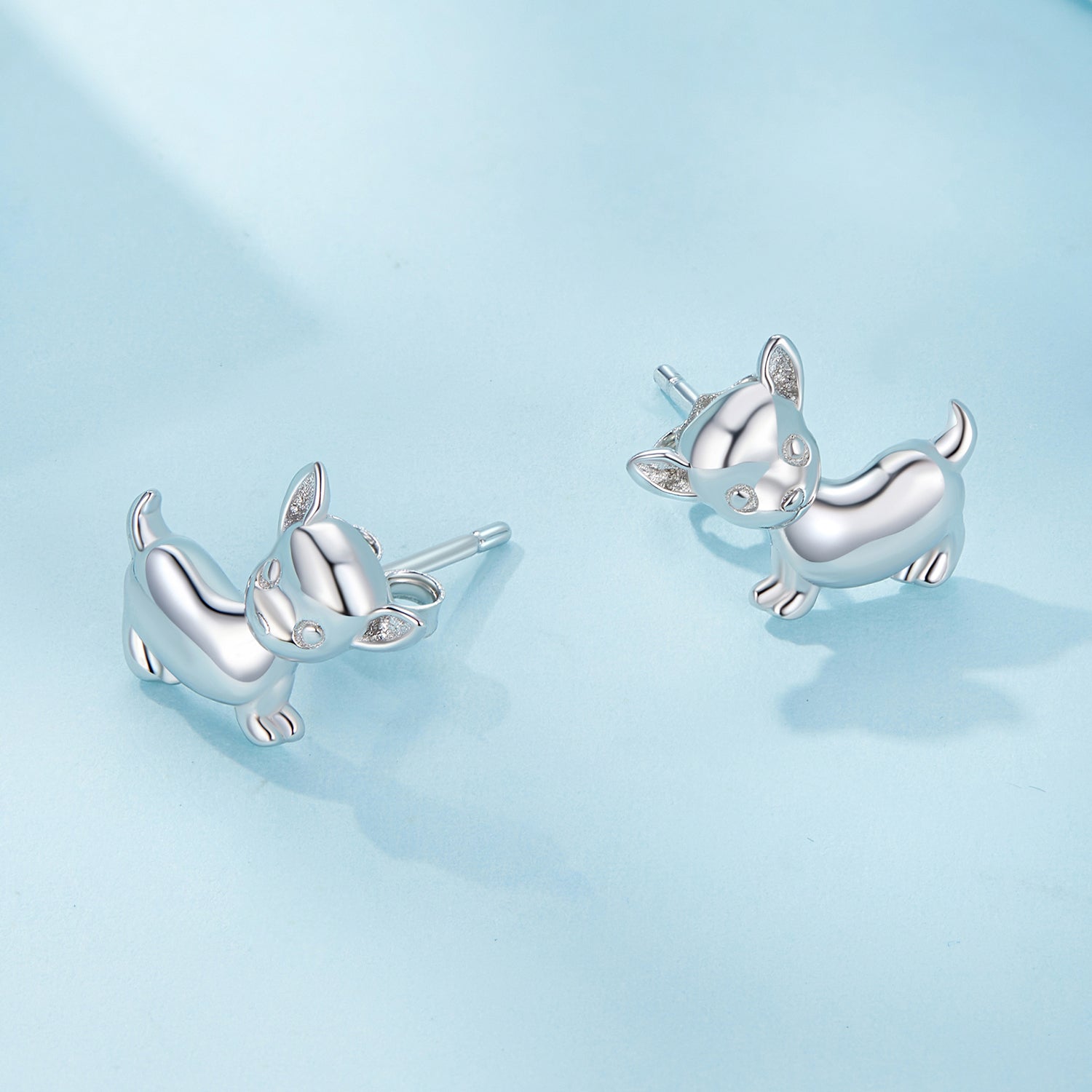 925 Sterling Silver Earrings Plated Platinum 10*12mm for Women DestGlow