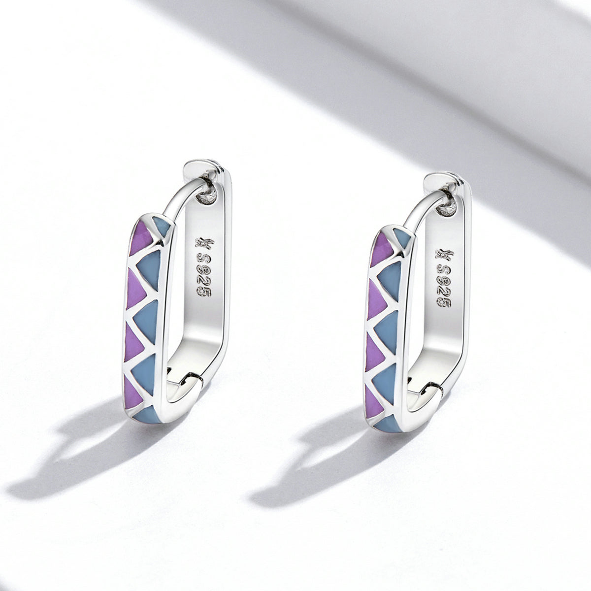 S925 Sterling Silver Enamel Oxidized Earrings for Women DestGlow
