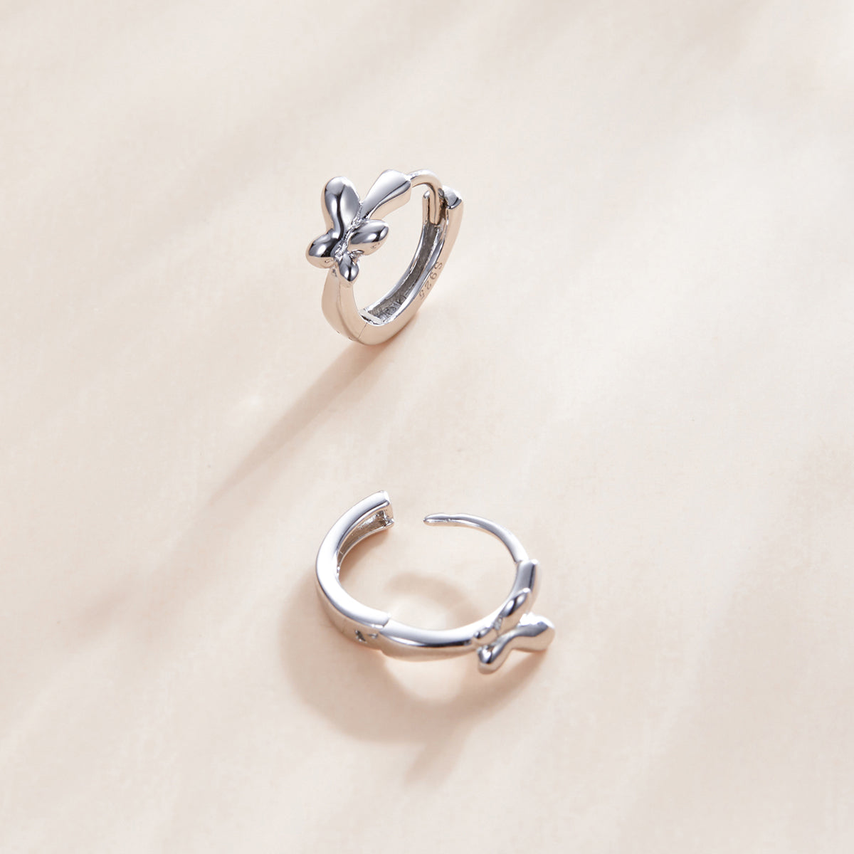 925 Sterling Silver Plated Platinum Earrings for Women DestGlow