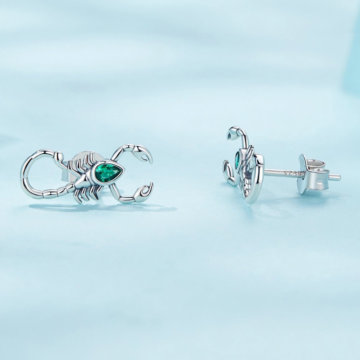 925 Sterling Silver Earrings with Pavé Setting CZ and Oxidized Finish for Women DestGlow
