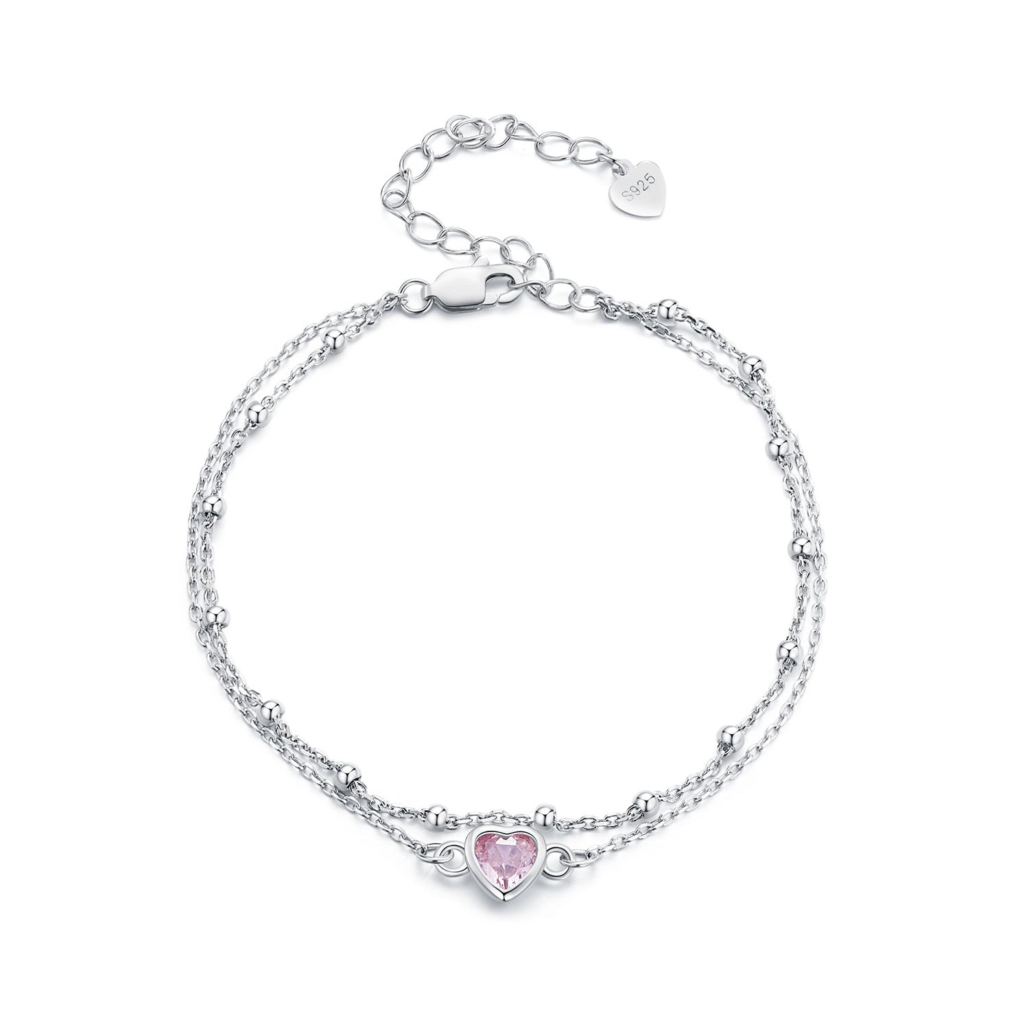 S925 Sterling Silver Pavé CZ Plated Bracelet for Women DestGlow