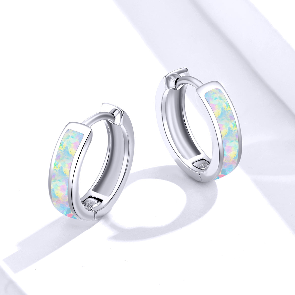 925 Sterling Silver Opal Earrings for Women DestGlow