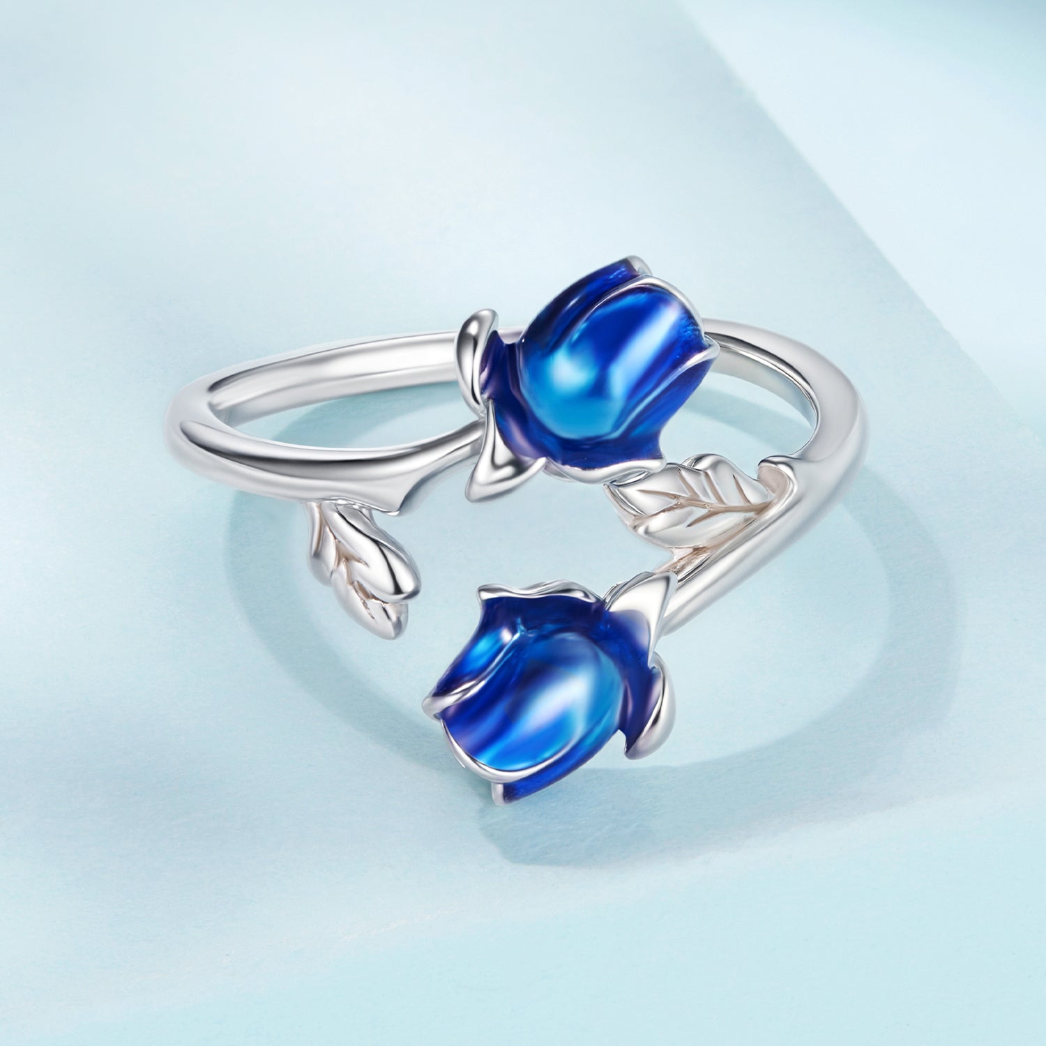 925 Sterling Silver Enamel 0.15cm Ring for Women DestGlow