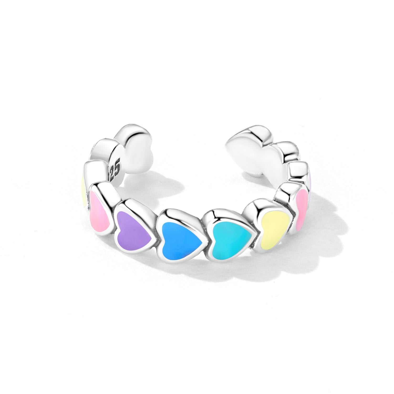 925 Sterling Silver Enamel Oxidized Silver Earrings DestGlow