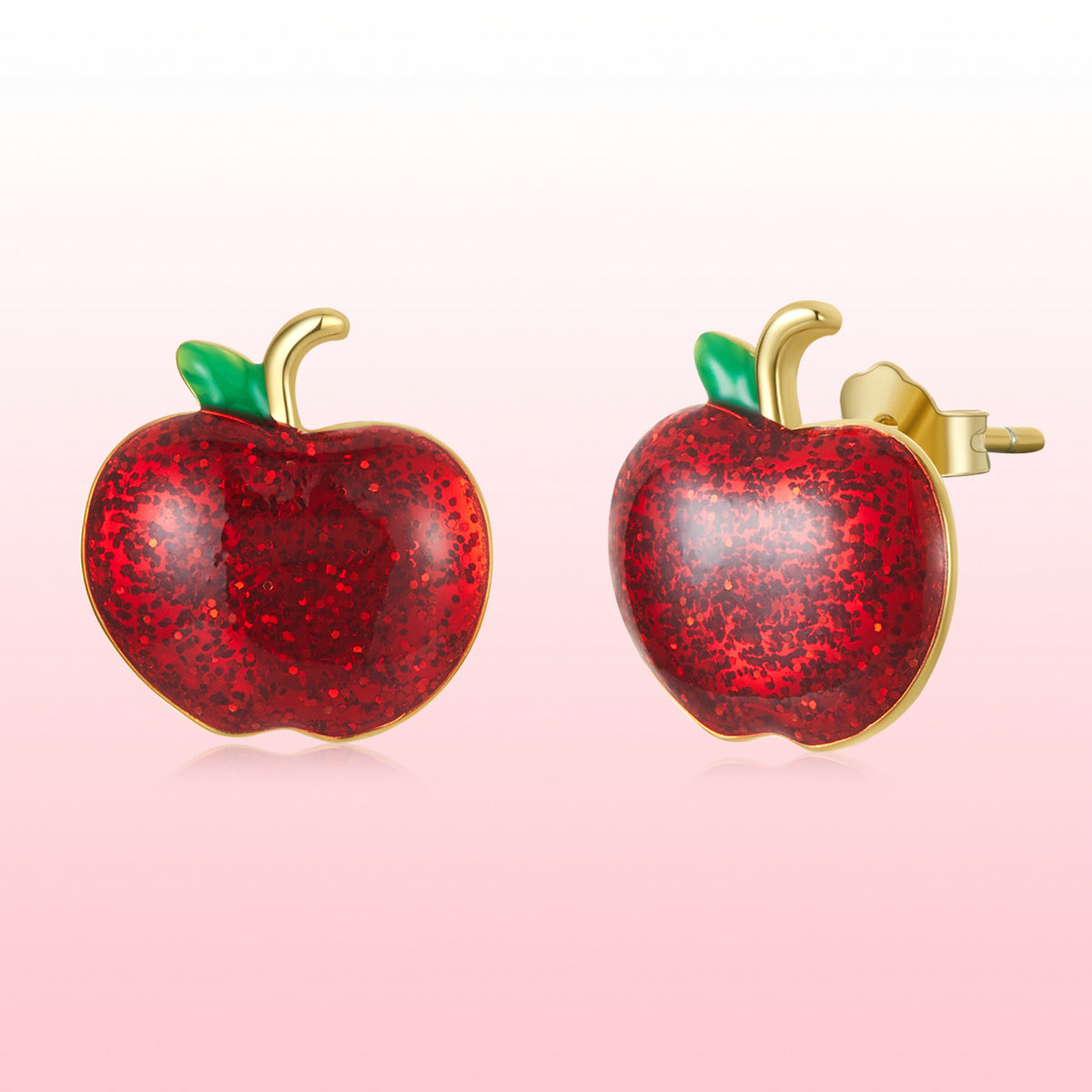925 Sterling Silver Enamel Plated Gold Earrings DestGlow