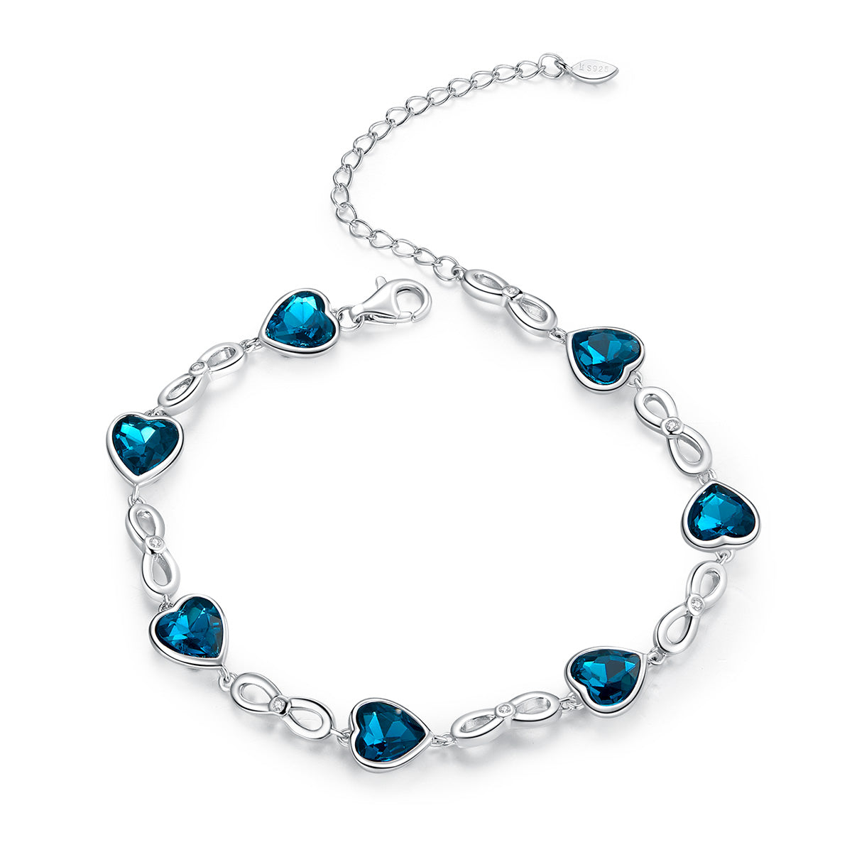 925 Sterling Silver Adjustable Bracelet for Women DestGlow