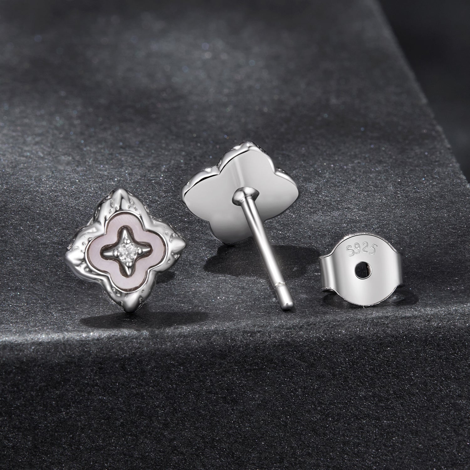 925 Sterling Silver Moissanite 0.8cm Earrings for Women DestGlow