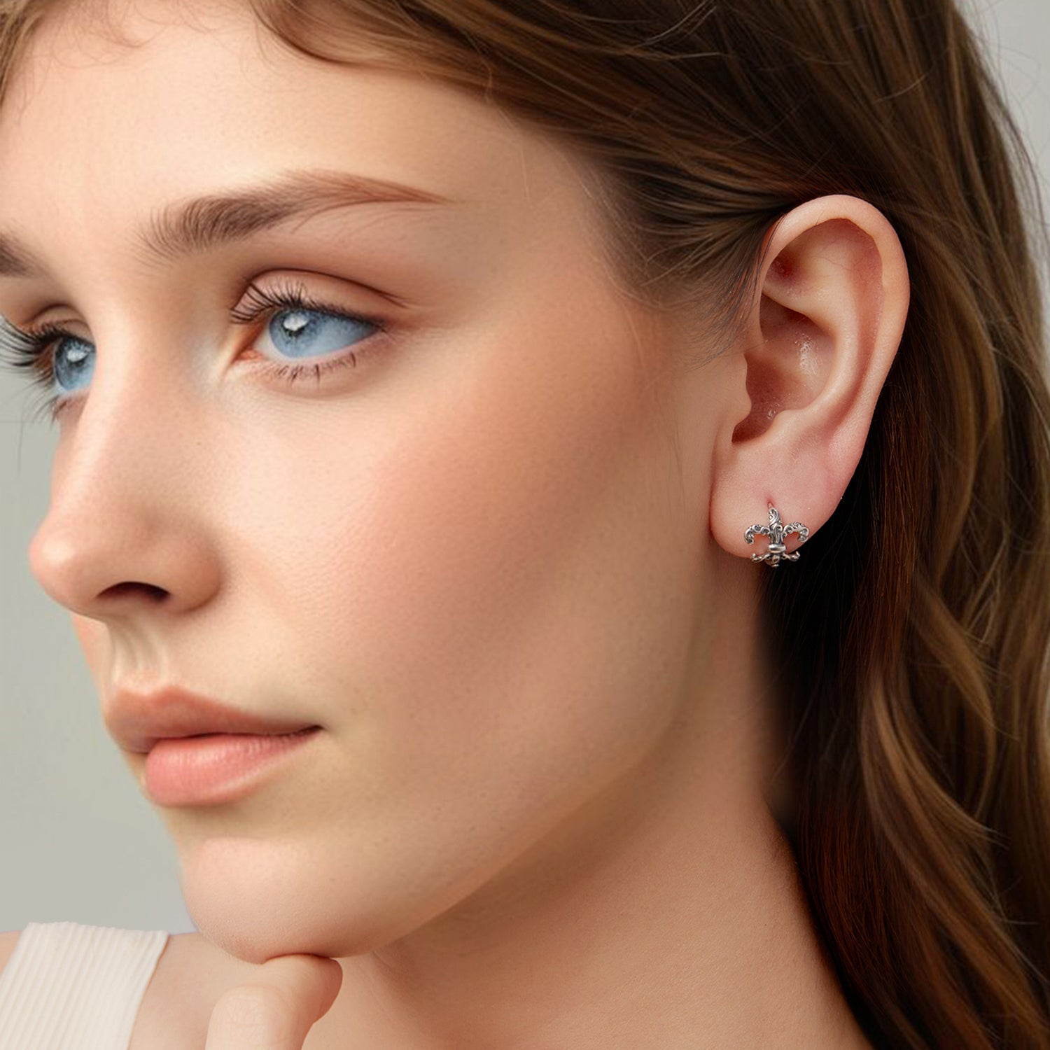 925 Sterling Silver Earrings for Women - 1.2cm DestGlow