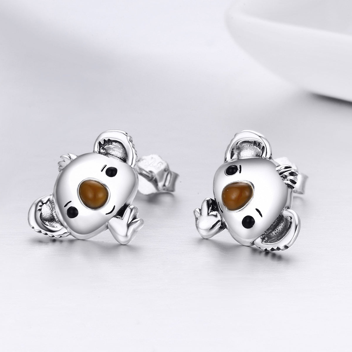 925 Sterling Silver Earrings 1.1*1.2cm for Women DestGlow