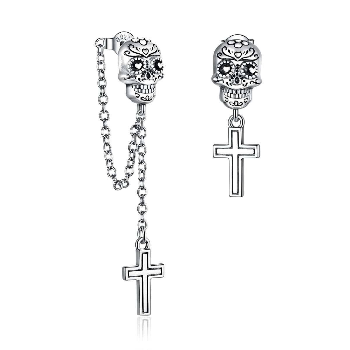 S925 Sterling Silver Oxidized Earrings for Women DestGlow