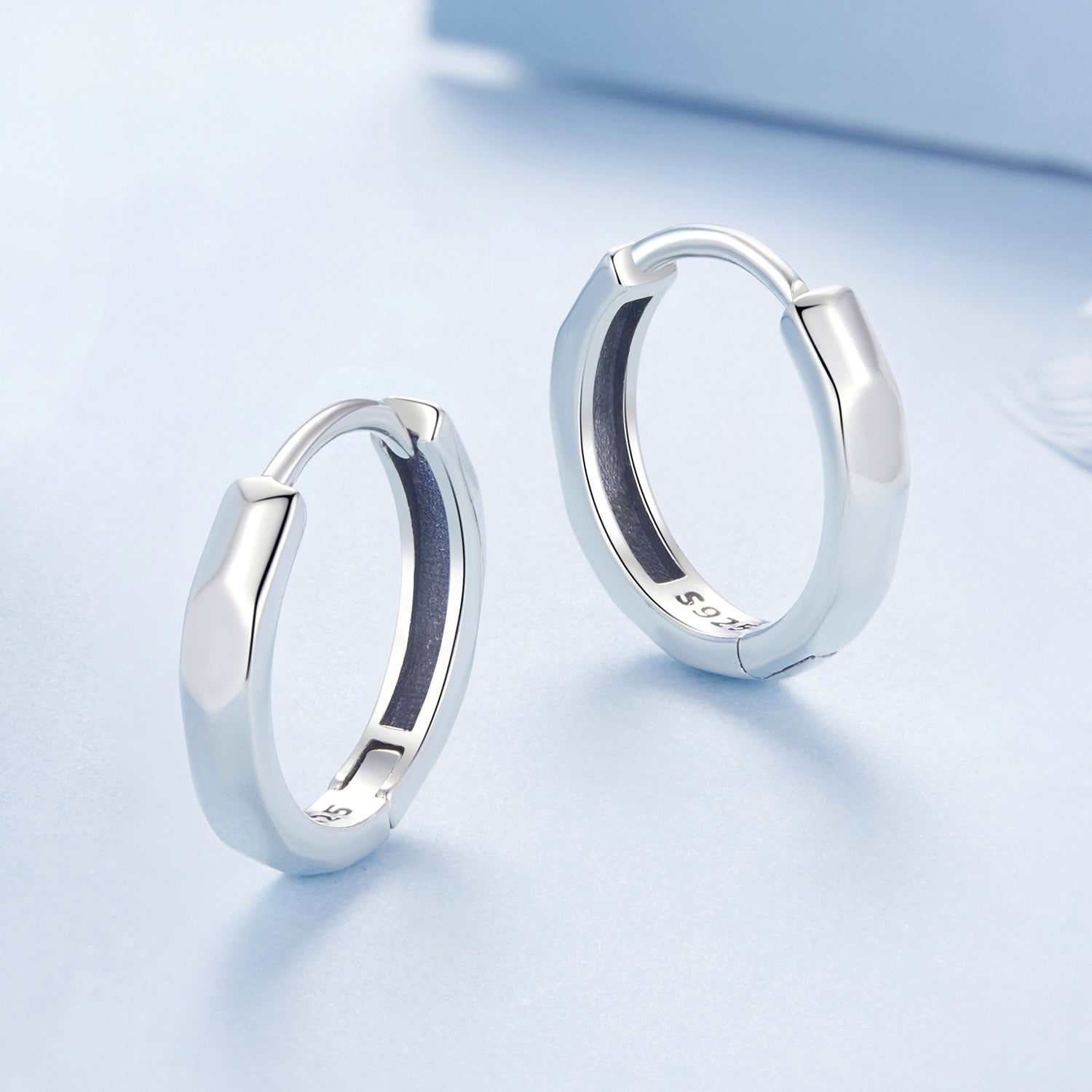 925 Sterling Silver Earrings 1.3*0.3cm for Women DestGlow