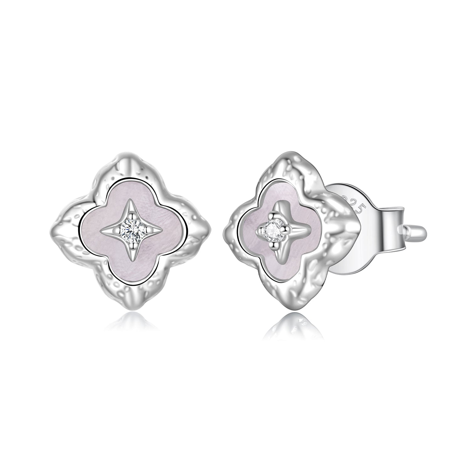 925 Sterling Silver Moissanite 0.8cm Earrings for Women DestGlow