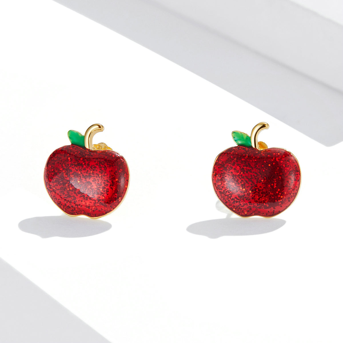 925 Sterling Silver Enamel Plated Gold Earrings DestGlow