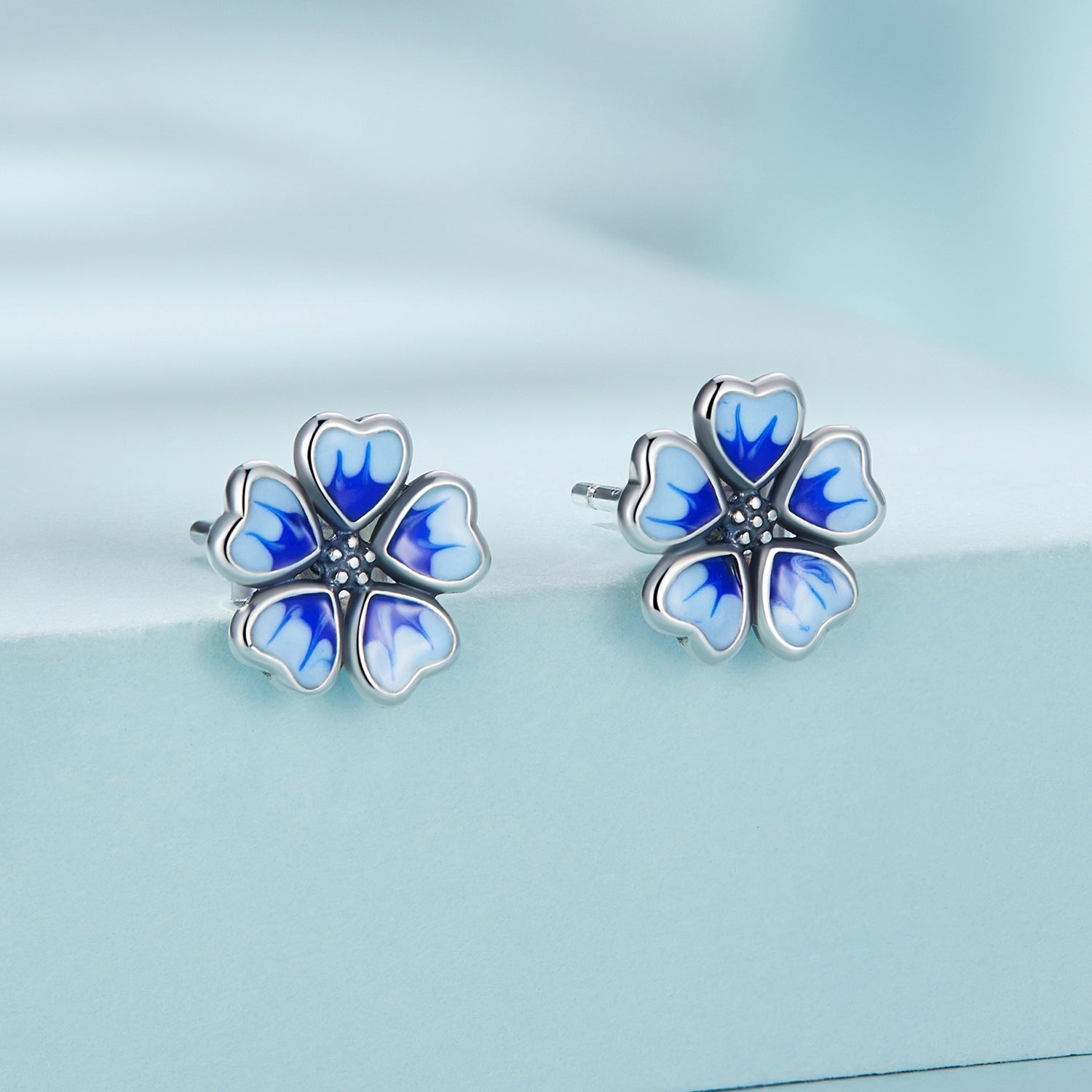 925 Sterling Silver Enamel Earrings for Women DestGlow