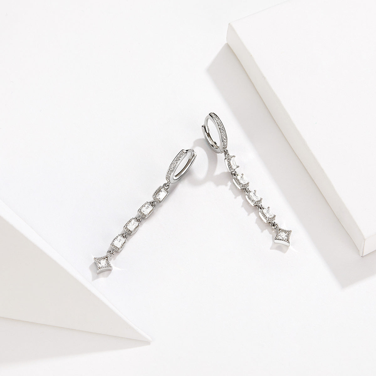 925 Sterling Silver Earrings with Pavé Set CZ DestGlow