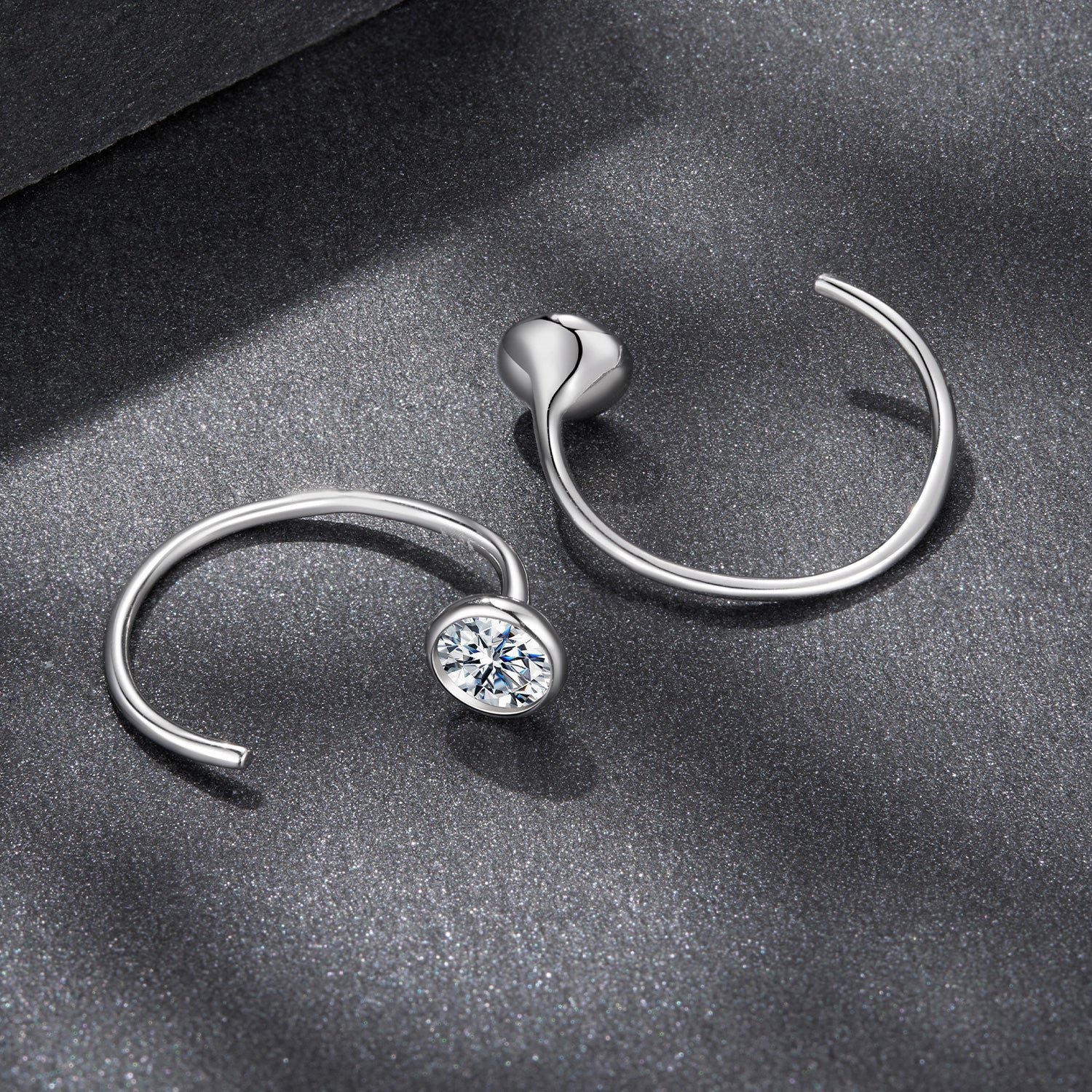 925 Sterling Silver Moissanite 0.3 Carat Earrings for Women DestGlow