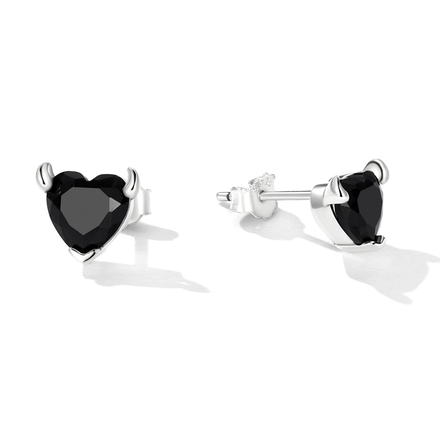 925 Sterling Silver Oxidized CZ Earrings for Women DestGlow