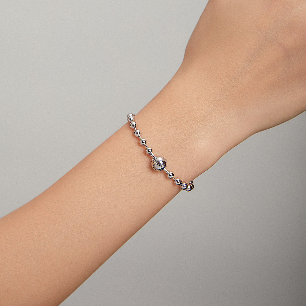 925 Sterling Silver Bracelet 17cm Oxidized & Platinum Plated for Women DestGlow