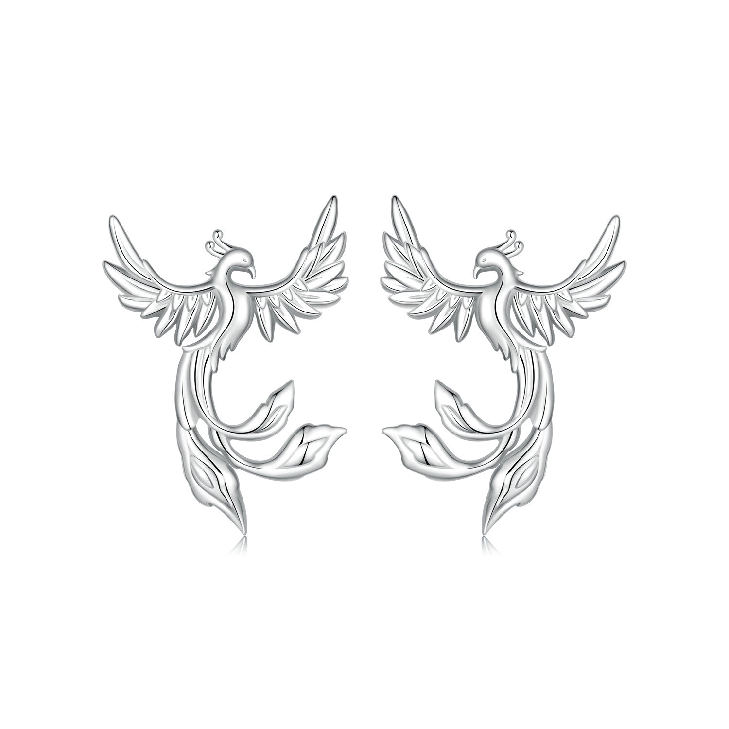 925 Sterling Silver Plated White Gold Earrings for Women DestGlow