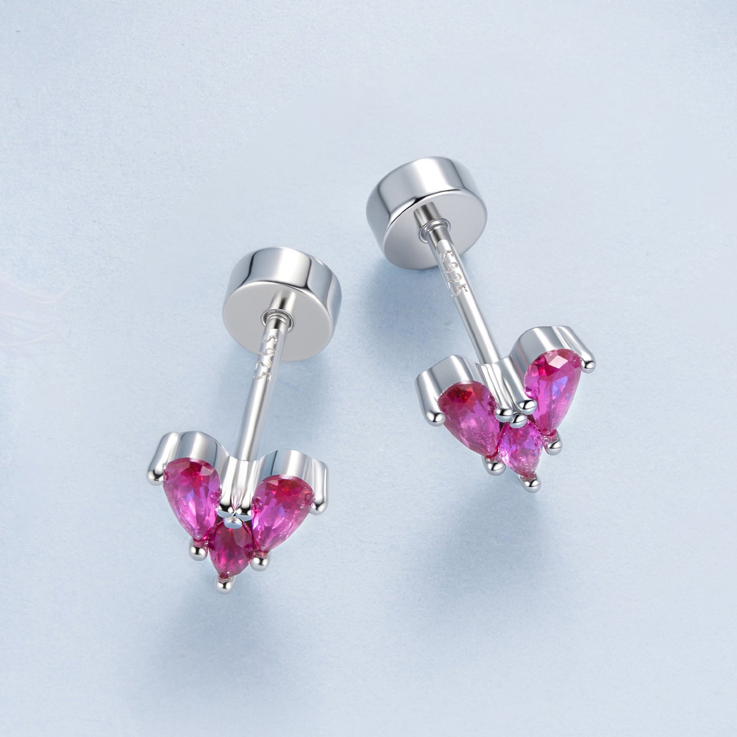 925 Sterling Silver Earrings with Pavé Setting CZ DestGlow