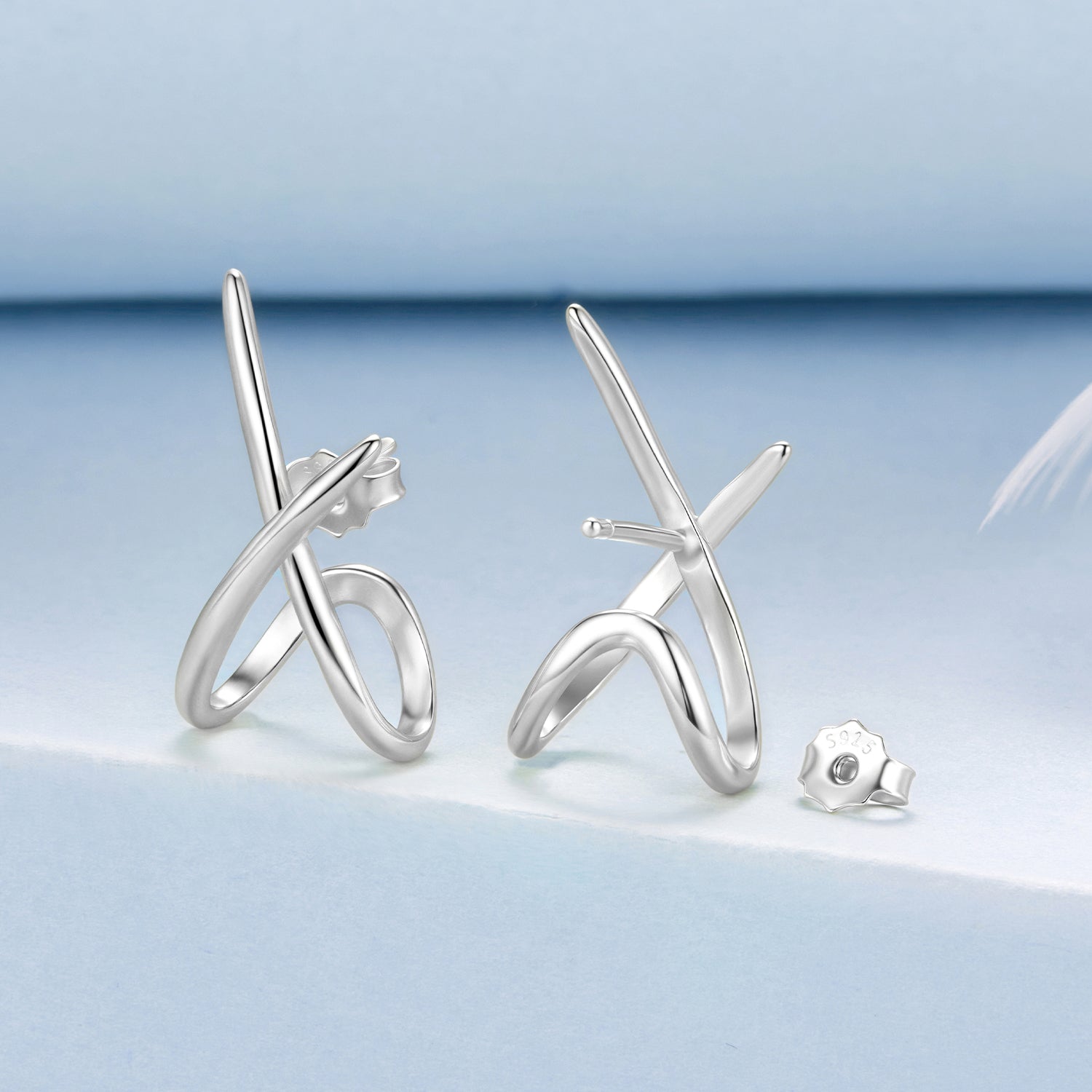 925 Sterling Silver Oxidized Silver Earrings DestGlow