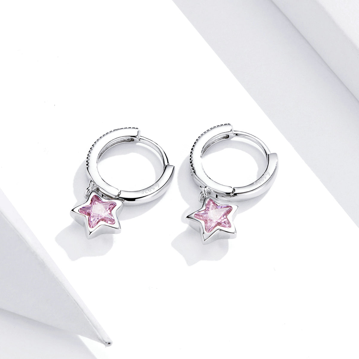 925 Sterling Silver Earrings with Pavé Setting CZ for Women DestGlow