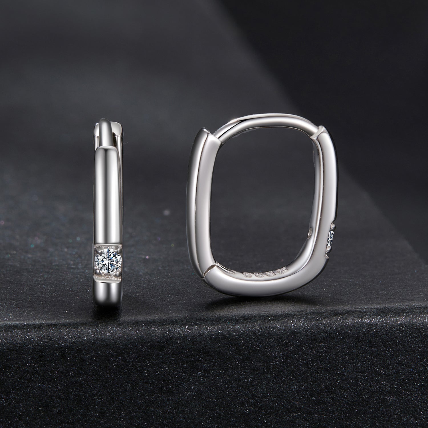 925 Sterling Silver Moissanite 0.16 ct Stud Earrings for Women DestGlow