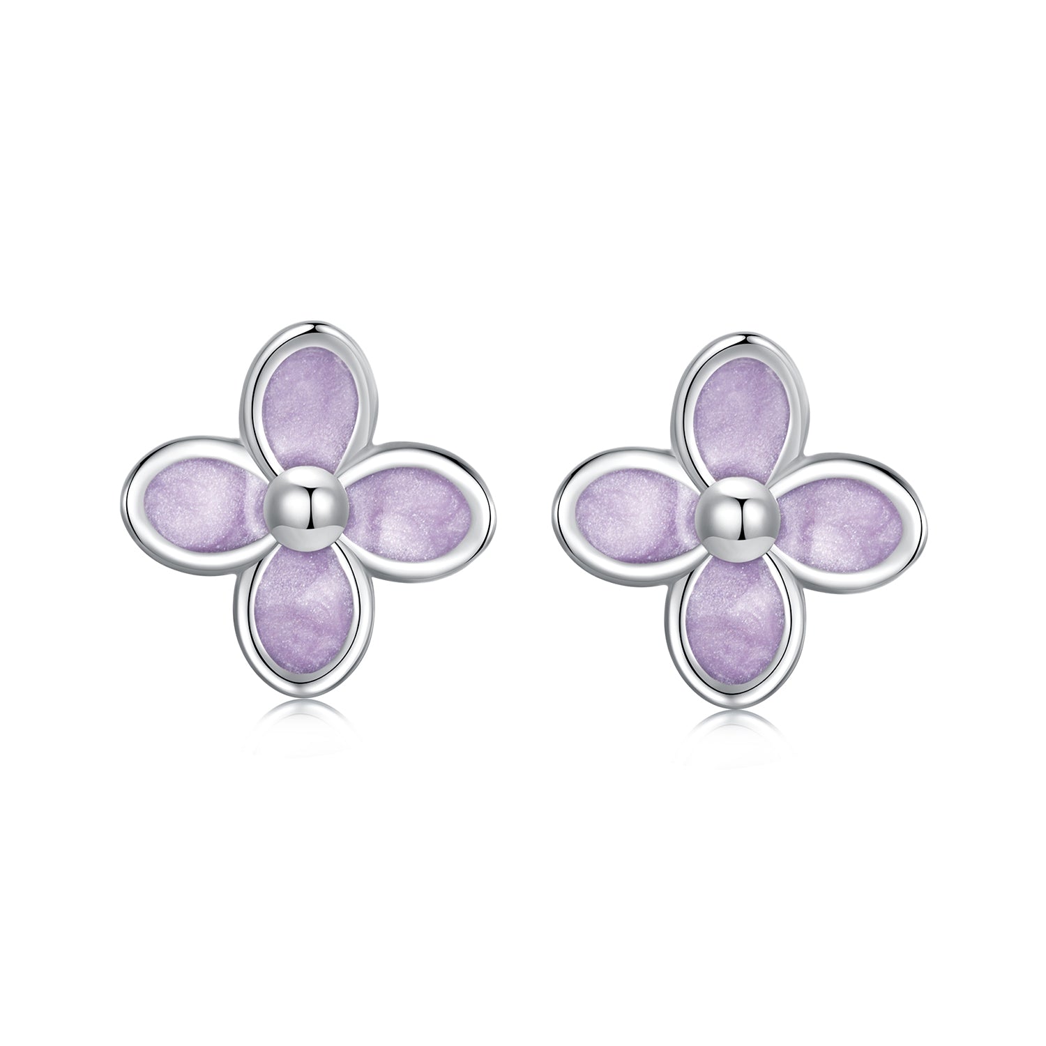 925 Sterling Silver Earrings with Enamel Process for Women DestGlow