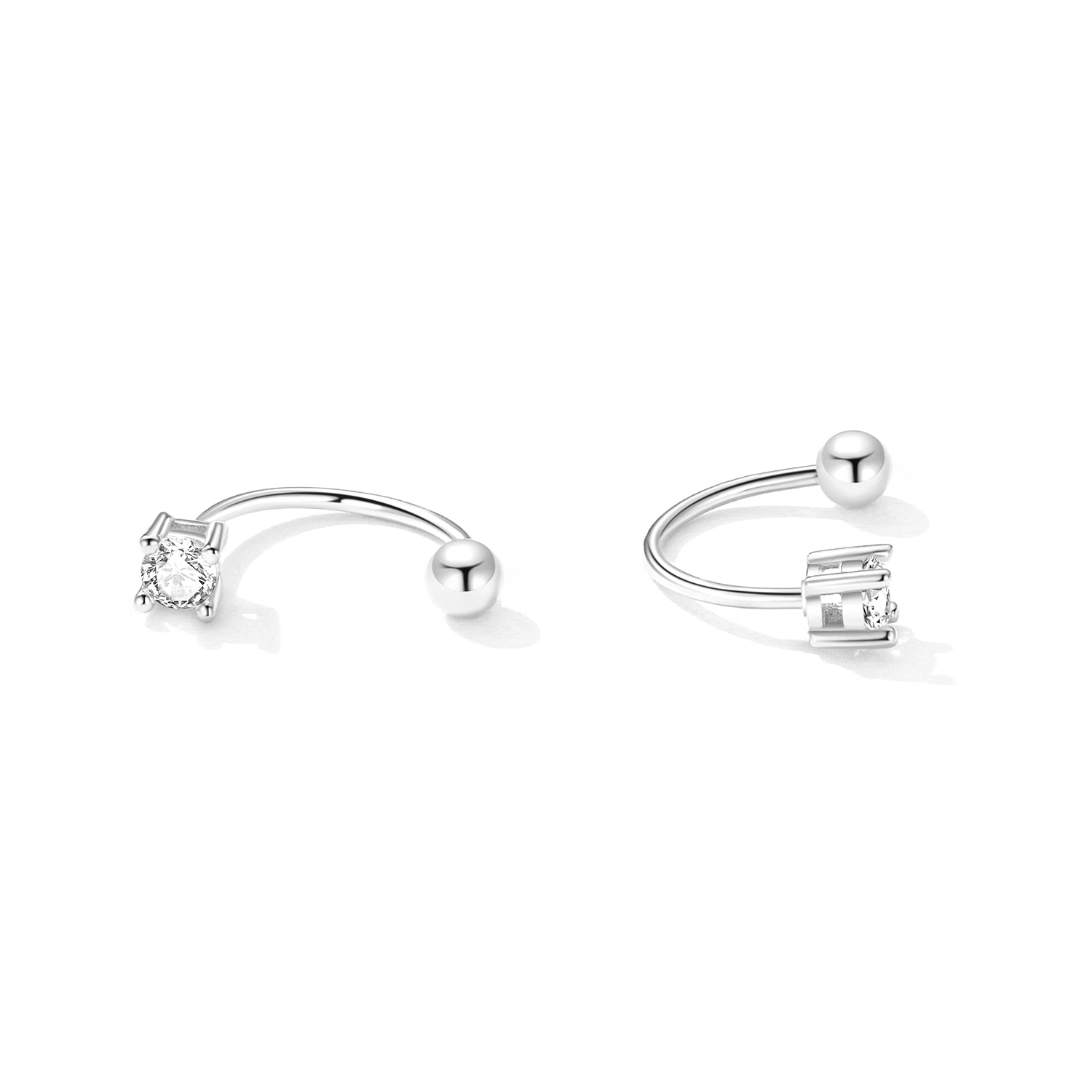 925 Sterling Silver Earrings for Women with CZ in Pavé Setting DestGlow
