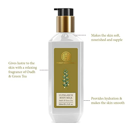 Forest Essentials Ultra-Rich Body Milk Oudh & Green Tea