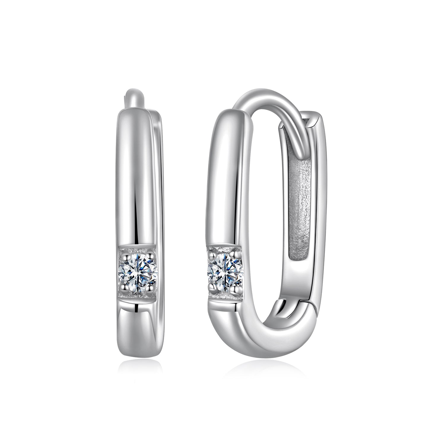925 Sterling Silver Moissanite 0.16 ct Stud Earrings for Women DestGlow