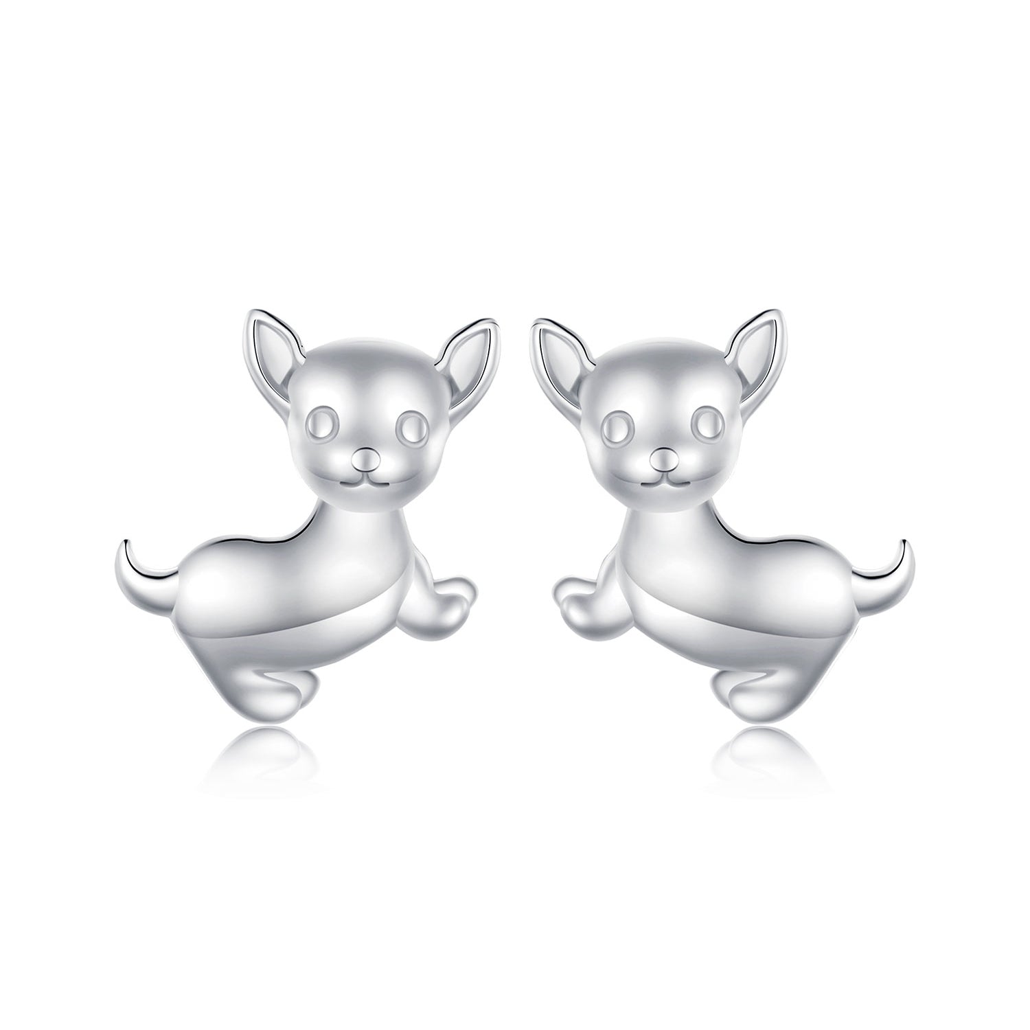 925 Sterling Silver Earrings Plated Platinum 10*12mm for Women DestGlow