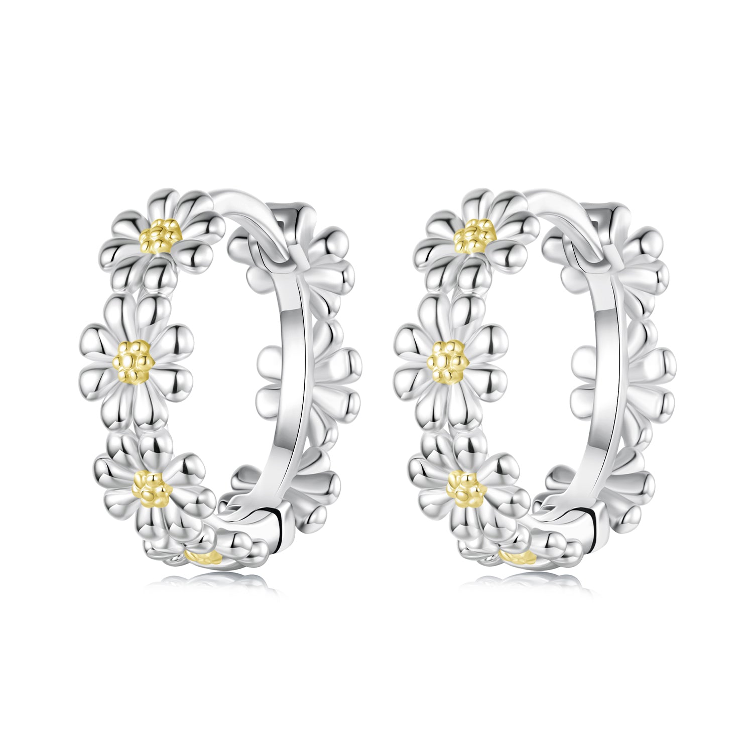 925 Sterling Silver Plated White Gold Earrings for Women DestGlow