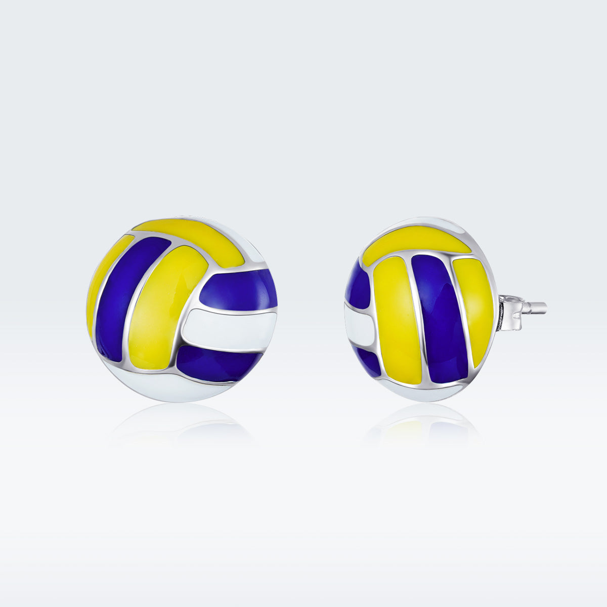 925 Sterling Silver Oxidized Enamel Earrings for Women DestGlow