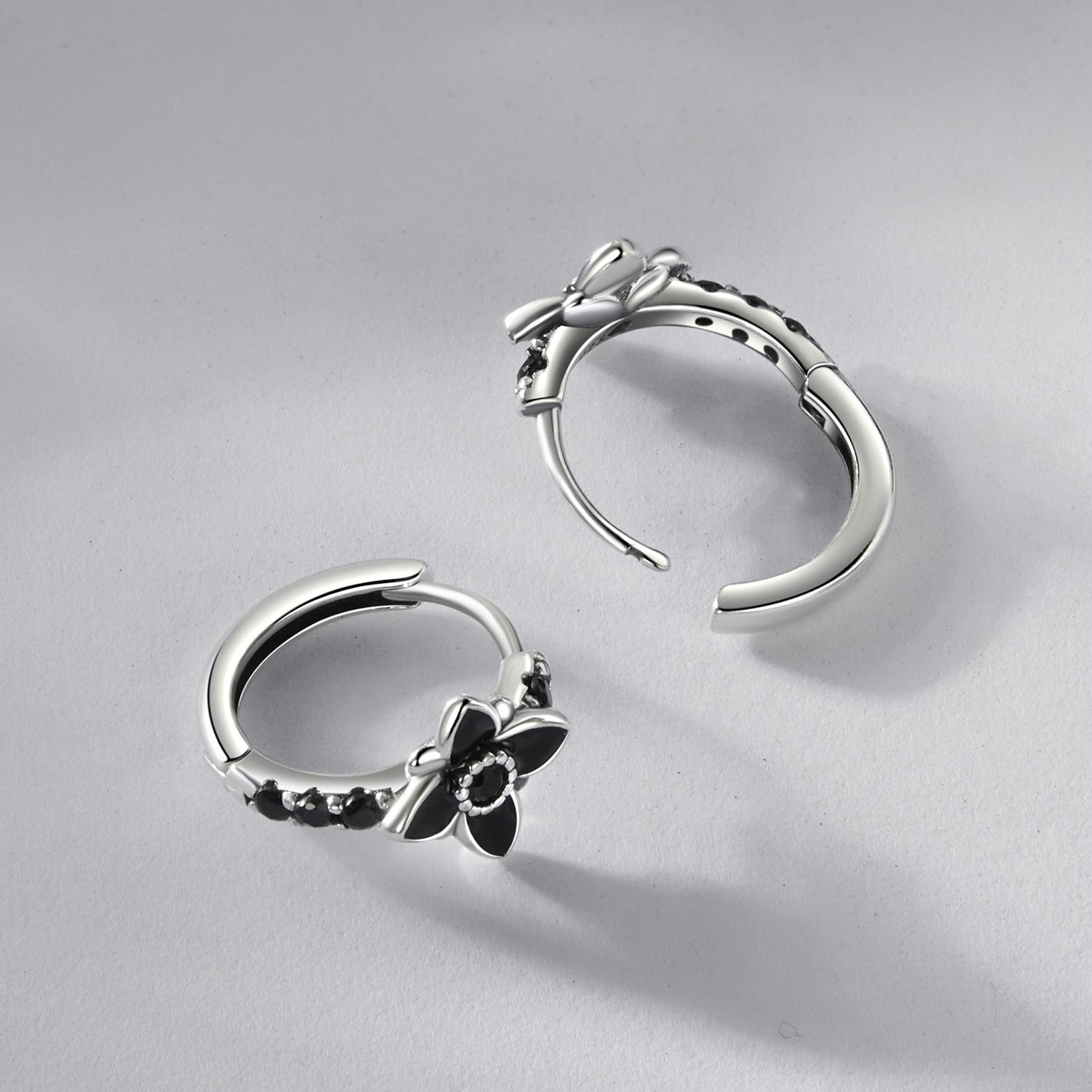 925 Sterling Silver Enamel and CZ Earrings for Women DestGlow