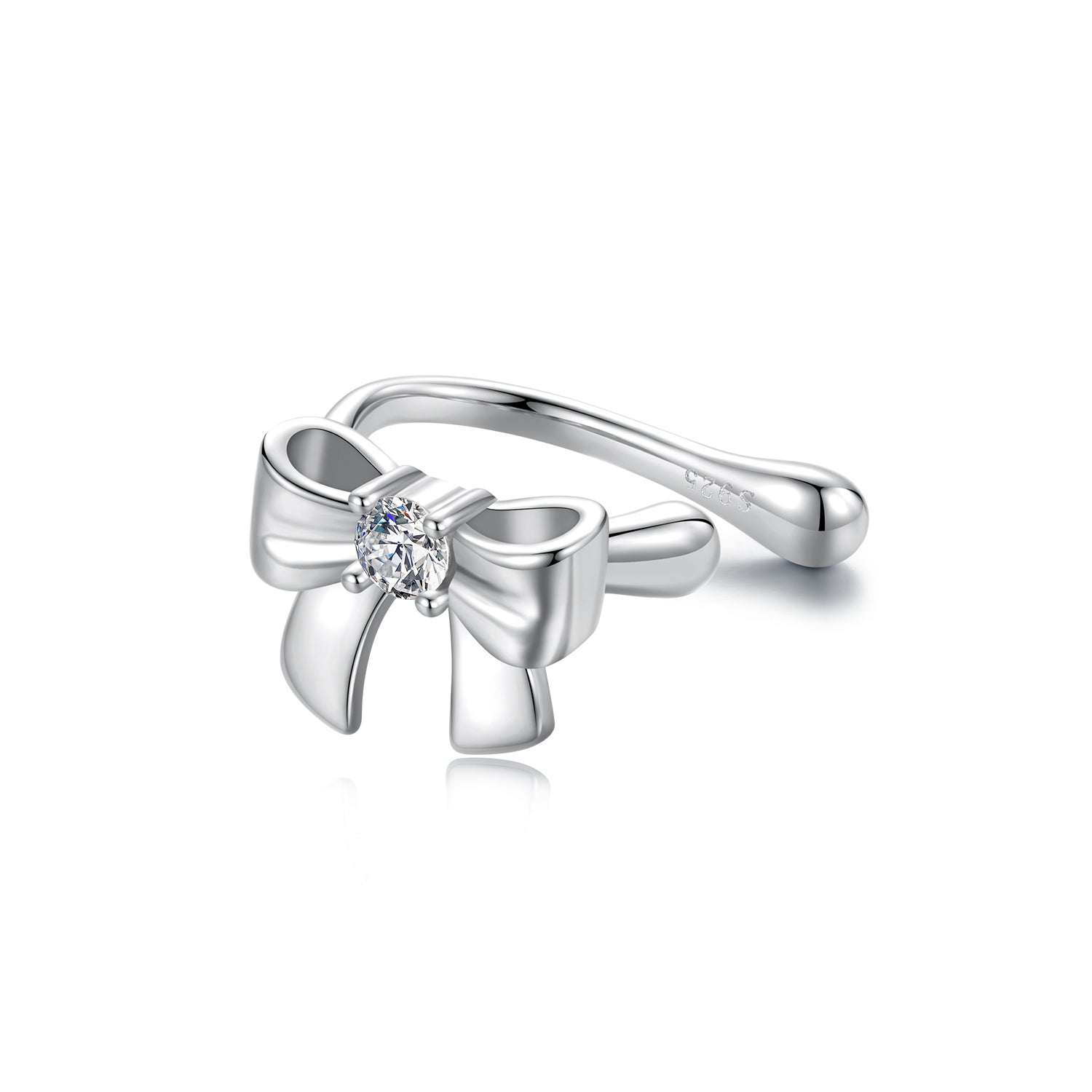 925 Sterling Silver Moissanite 0.1ct Earrings with White Gold Plating for Women DestGlow