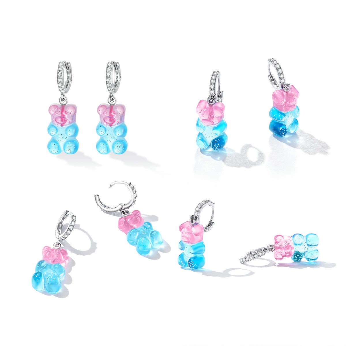 S925 Sterling Silver Pavé Setting CZ Earrings for Women DestGlow