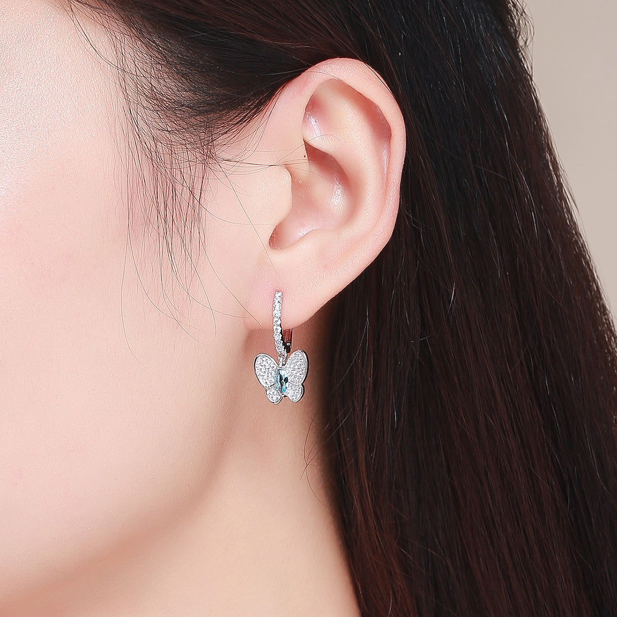 925 Sterling Silver Earrings with Pavé Setting CZ for Women DestGlow