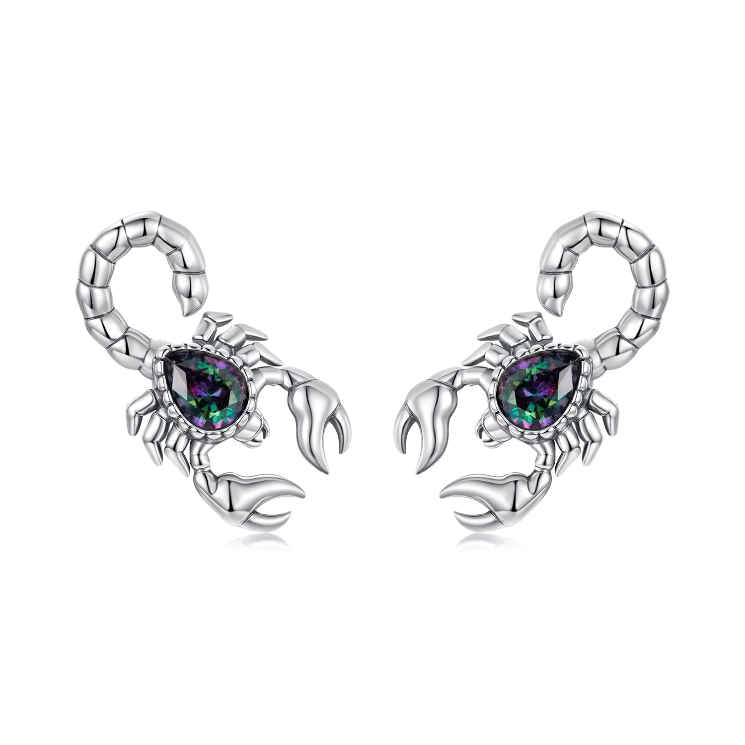 925 Sterling Silver Earrings with Pavé Setting CZ, Oxidized Silver, Size 0.8*1.5cm for Women DestGlow