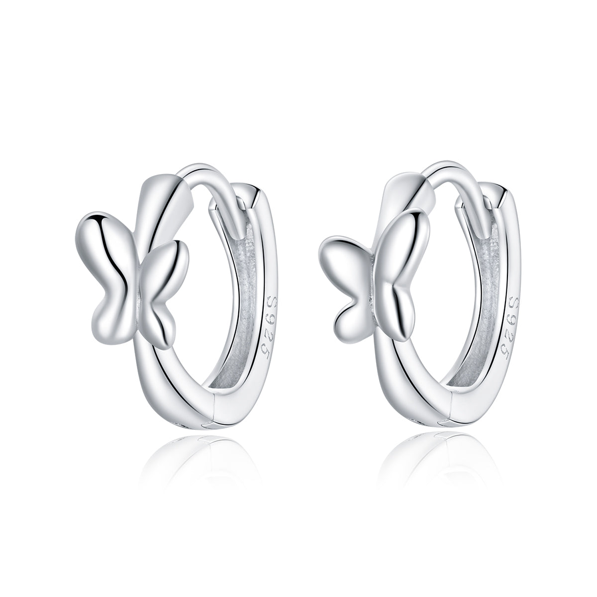 925 Sterling Silver Plated Platinum Earrings for Women DestGlow