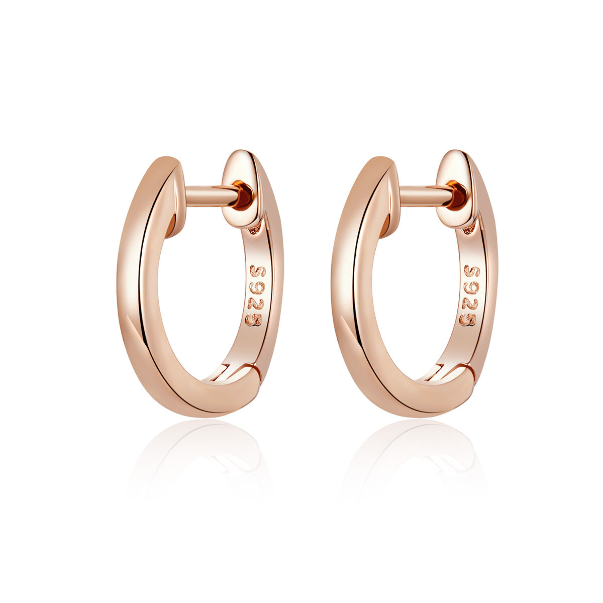 925 Sterling Silver Plated Black Gold Earrings for Women DestGlow