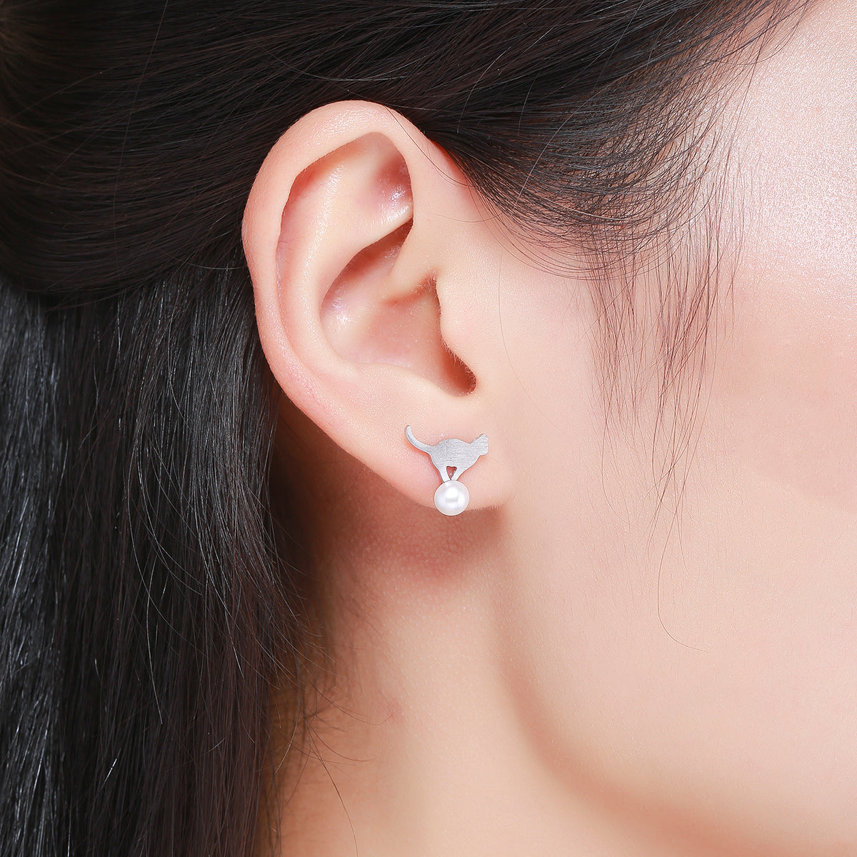 925 Sterling Silver Shell Pearl Earrings for Women DestGlow