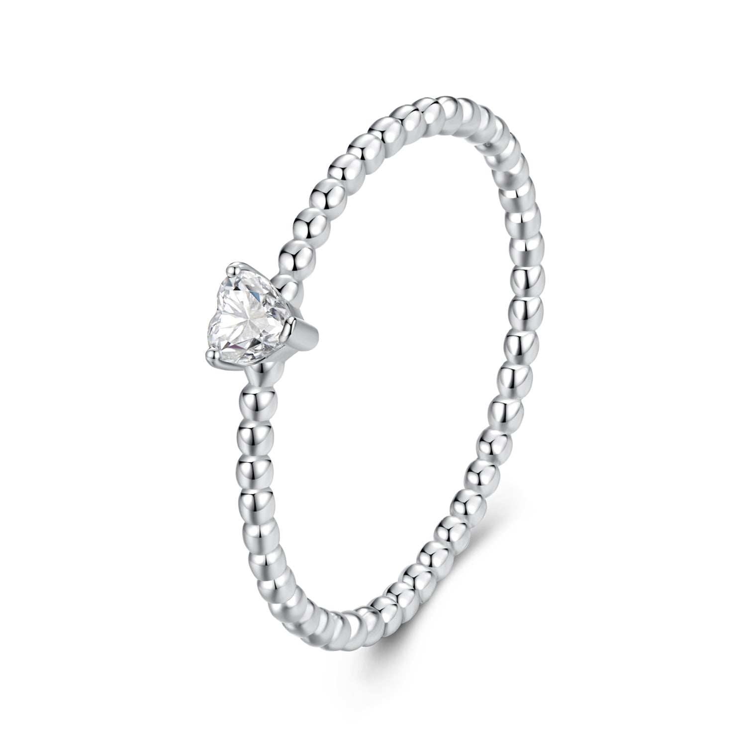 925 Sterling Silver Moissanite Ring Size 6 Plated White Gold DestGlow