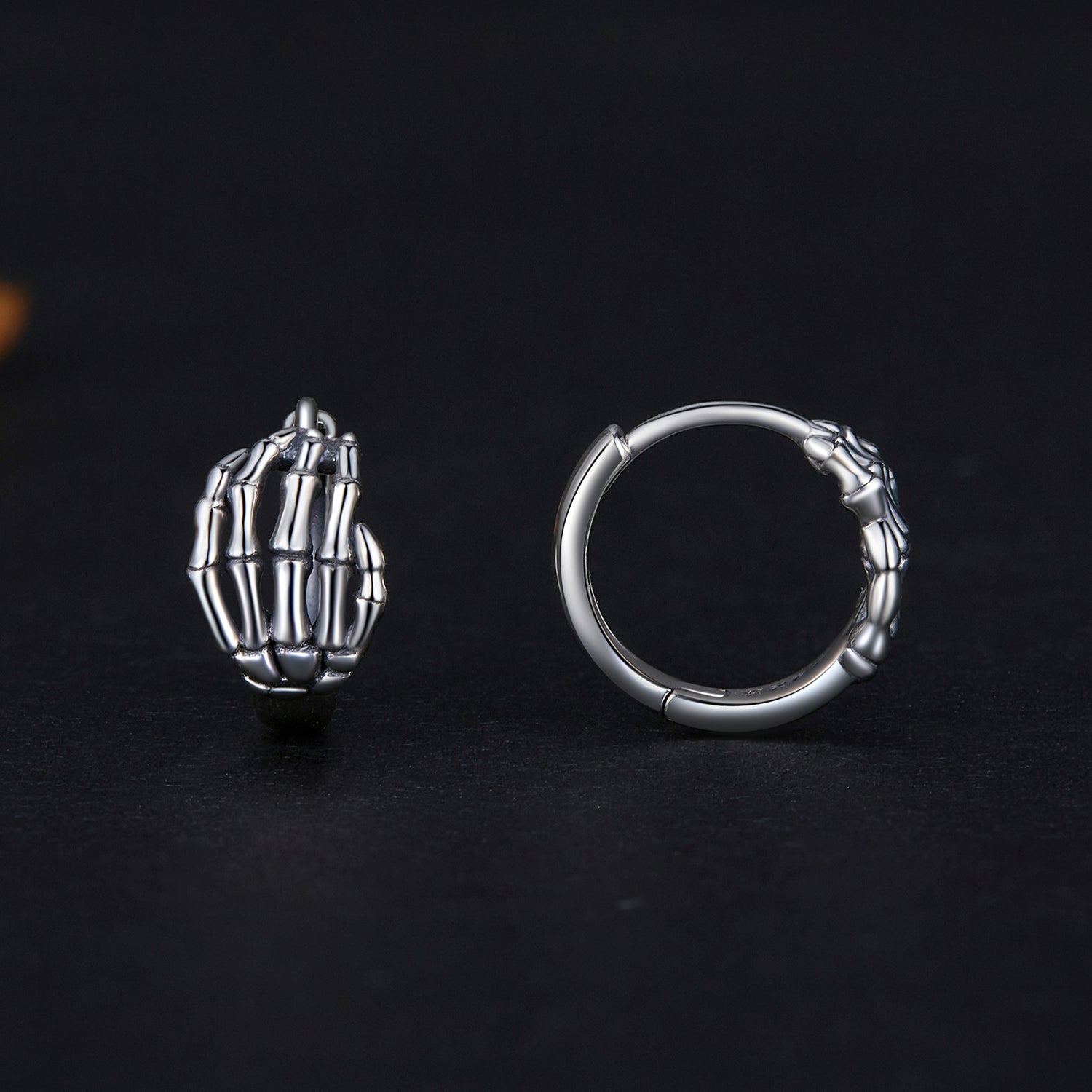 925 Sterling Silver Oxidized Earrings 12x7mm for Women DestGlow