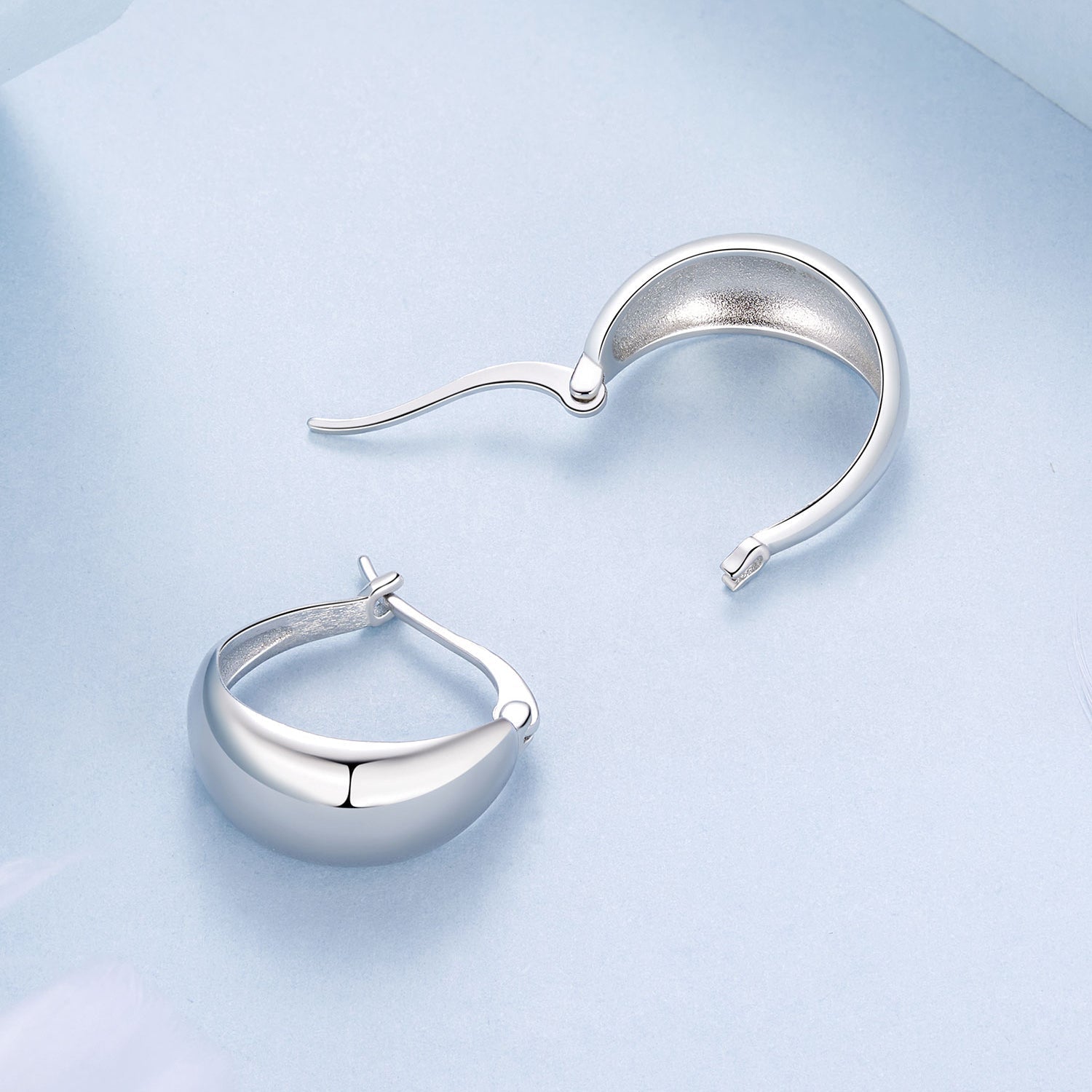 925 Sterling Silver White Gold Plated Earrings for Women DestGlow