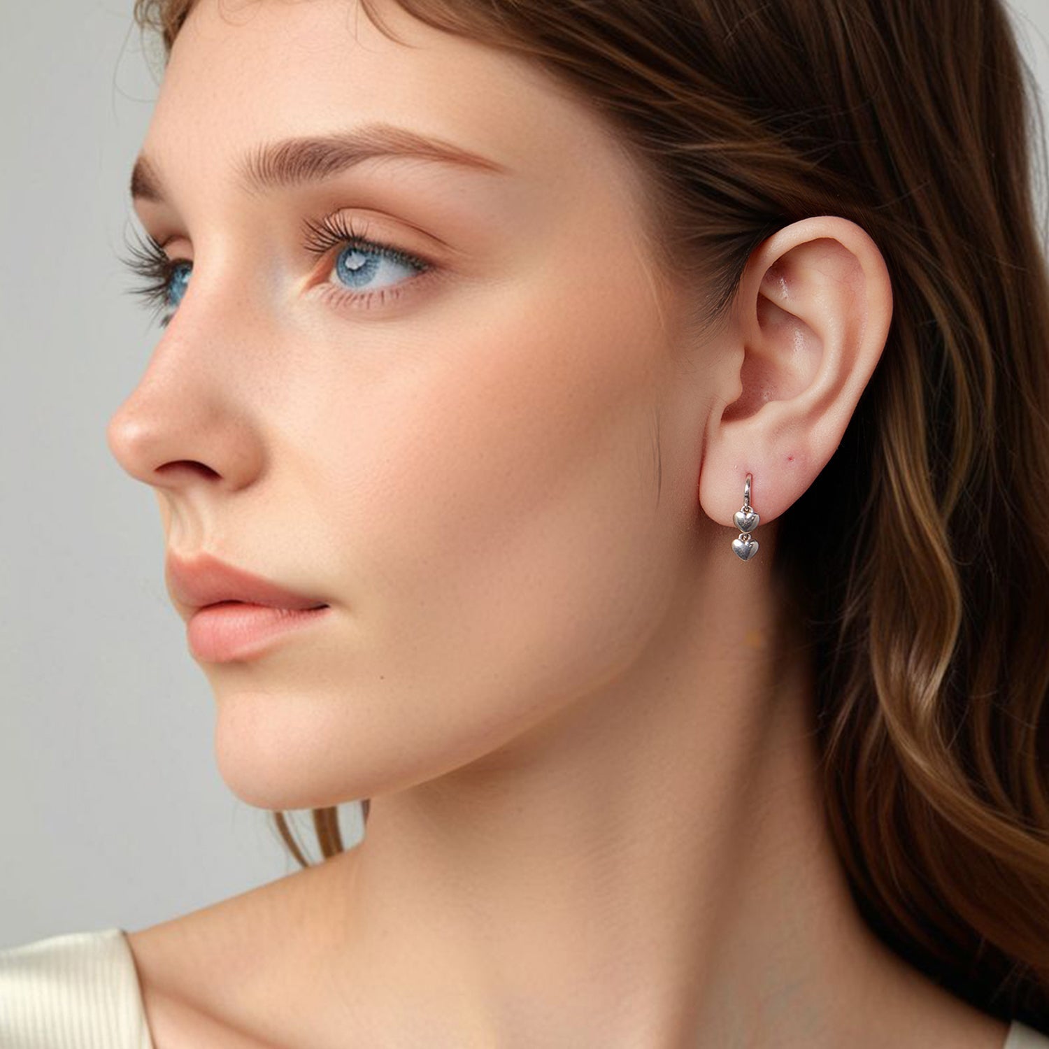 925 Sterling Silver Earrings 1.8*0.5cm for Women DestGlow